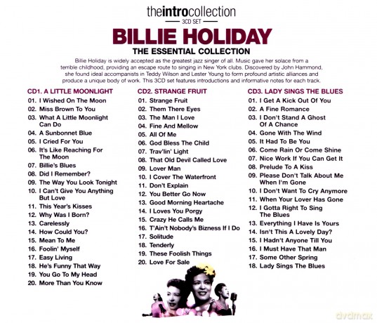 Billie Holiday: Intro Collection Billie Holiday [3CD]