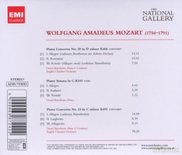 Barenboim / English Chamber Orchestra: Piano Concertos Nos 20 & 24 [CD]