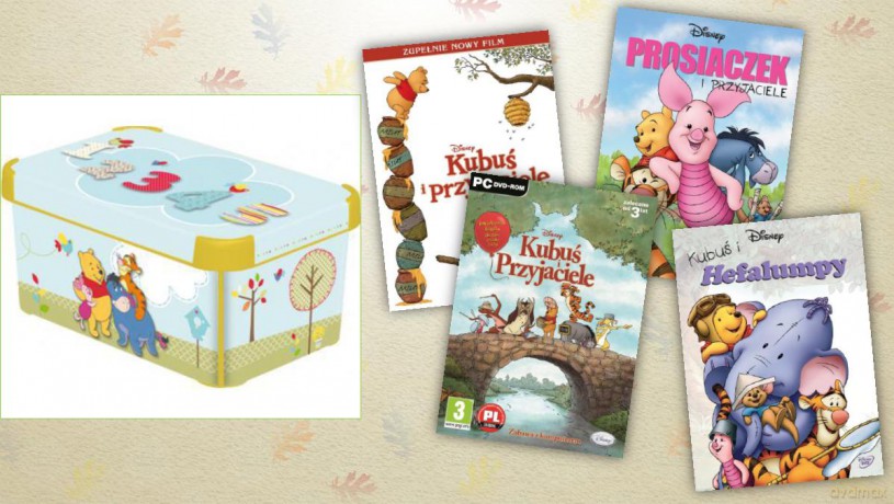 Kubusiowy Zestaw dla Maluchów: Kubuś i Przyjaciele / Prosiaczek i przyjaciele / Kubuś i Hefalumpy + Kubuś i Przyjaciele (gra PC) [BOX] [4DVD]