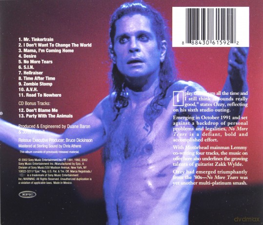 Osbourne Ozzy: No More Tears [CD]