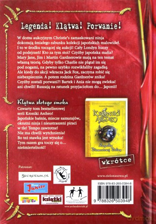 Klątwa Złotego Smoka (twarda) [KSIĄŻKA]