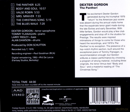 Gordon Dexter: Panther [CD]