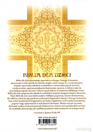 Biblia Dla Dzieci (twarda) [KSIĄŻKA]