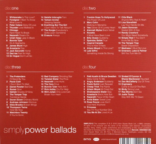 Simply Power Ballads [4CD]