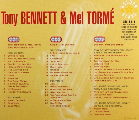 Bennett Tony/Torme Mel: Singin And Swingin [3CD]