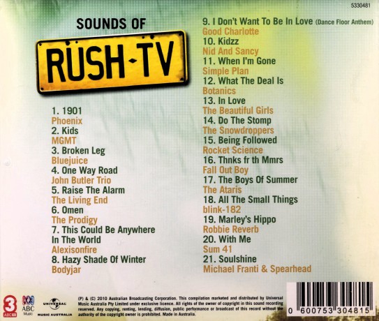 Sounds Of Rush Tv: Sounds Of Rush TV [CD]