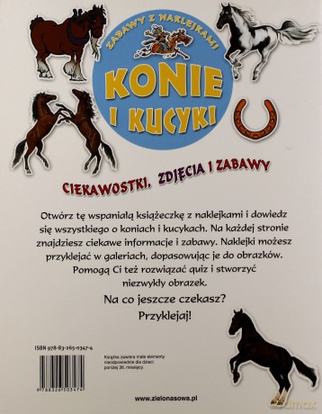 Konie i Kucyki Zabawy z Naklejkami [KSIĄŻKA]