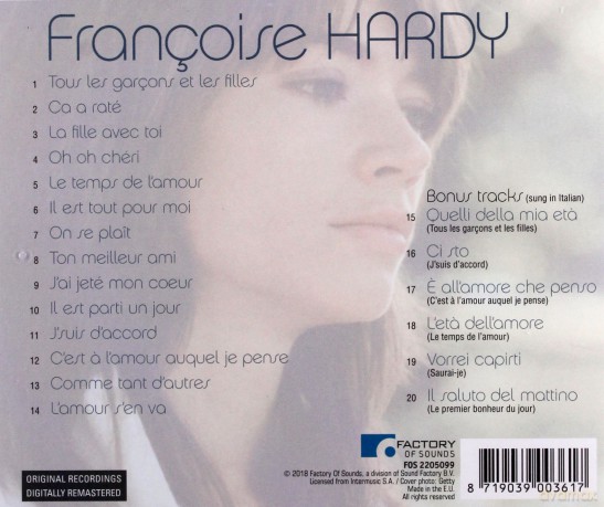 Hardy Francoise: Tous Les Garcons Et Les.. [CD]