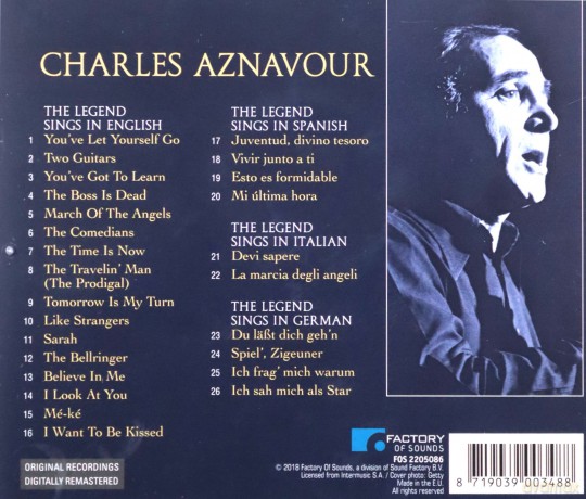Aznavour Charles: Unforgettable - Sings In [CD]