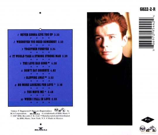 Astley Rick: Whenever You Need Somebody [CD]
