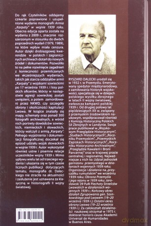 Armia karpaty w wojnie 1939 roku - Ryszard Dalecki [KSIĄŻKA]
