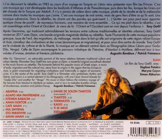 Tony Gatlif: Djam. Bande Originale Tony Gatlif [CD]