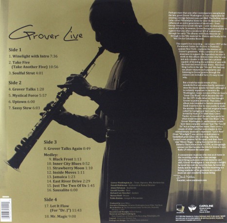 Grover Washington Jr.: Grover Live (Opaque Gold) (Black Friday 2020) [Winyl]