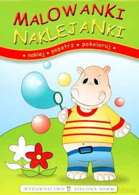 Malowanki Naklejanki z Hipopotamem [KSIĄŻKA]