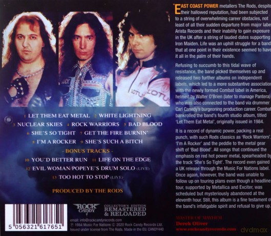 Rods: Let Them Eat Metal [CD]