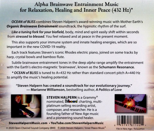 Steven Halpern: Ocean Of Bliss: Brainwave Entrainment Music (432 Hz) [CD]