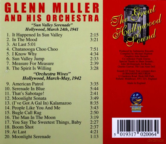 Glenn Miller And His Orchestra: The Great Hollywood Sound [CD]
