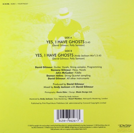 David Gilmour: Yes. I Have Ghosts (Black Friday 2020) (7") [Winyl]