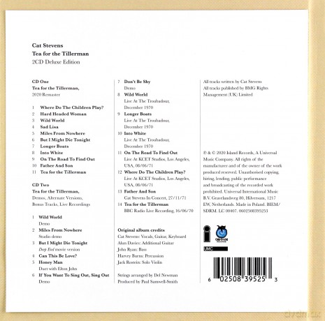 Yusuf & Cat Stevens: Tea For The Tillerman [2CD]