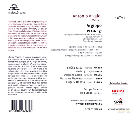 Antonio Vivaldi: Argippo [2CD]