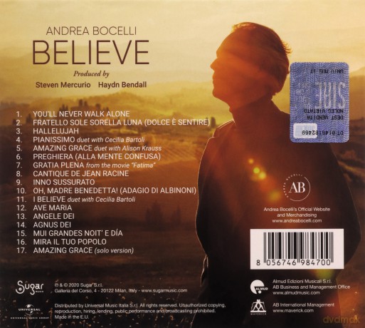 Andrea Bocelli: Believe Deluxe Edition [CD]