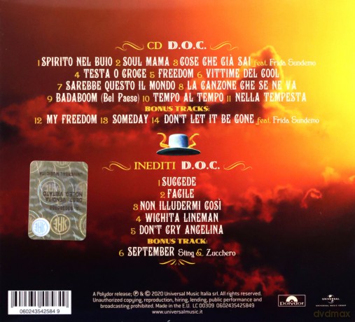 Zucchero: D.O.C. Deluxe Edition [2CD]