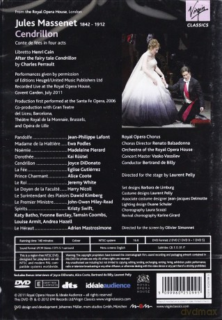 Didonato/De Billy/Gluttierez/Coote/Podles/Lafont/Pelly: Massenet Cendrillon (Ntsc) [2DVD]