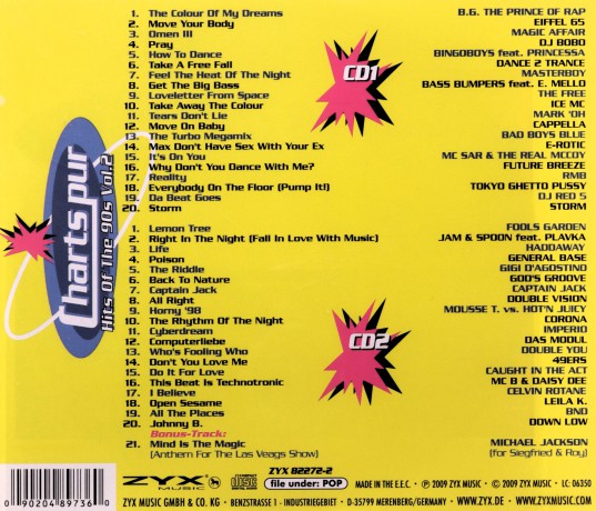 Charts Pur: Hits Of The 90s 2 [CD]