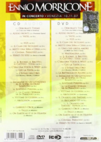Ennio Morricone: In Concerto - Piazza S.Marco Venezia 10/09/2007 [CD]+[DVD]