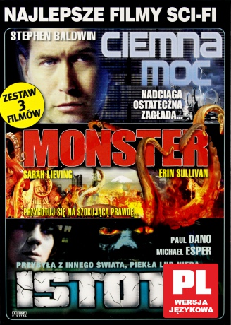 Najlepsze filmy Science-Fiction: Ciemna moc / Istota / Monster [3DVD]
