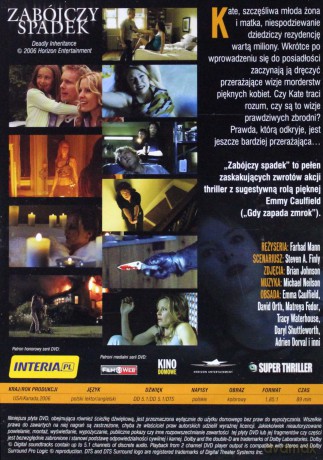 Zabójczy spadek (Śmiertelne dziedzictwo) [DVD]