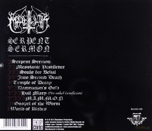 Marduk: Serpent Sermon [CD]
