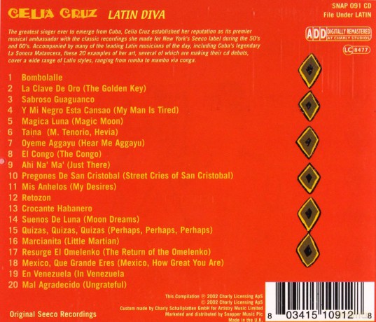 Celia Cruz: Latin Diva [CD]