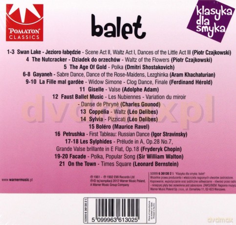 Klasyka Dla Smyka: Balet (digipack) [CD]