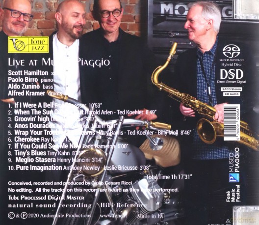 Hamilton/Birro/Zunino/Kramer: Live At Museo Piaggio (Sacd) [CD]