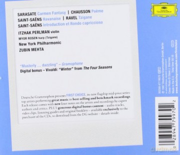 Itzhak Perlman: Sarasate,Saint-Saens,Ravel (First Choice) [CD]