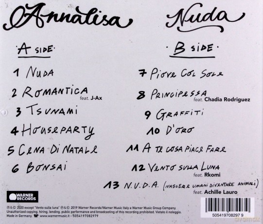 Annalisa: Nuda [CD]