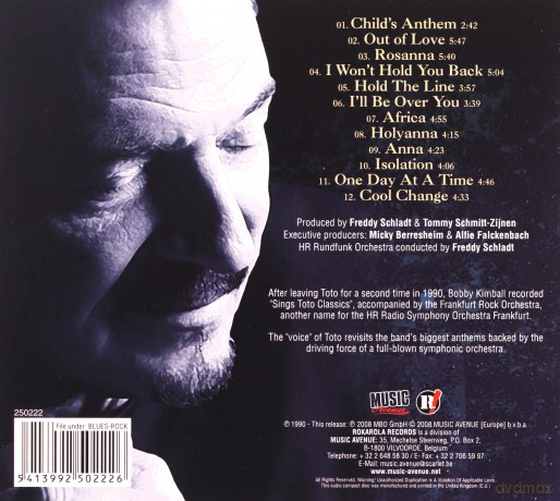 Bobby Kimball: Sings Toto Classics [CD]