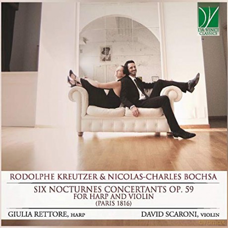Rettore, Giulia & Scaroni, David: Six Nocturnes Concertants Op. 59, For Harp And Violin [CD]