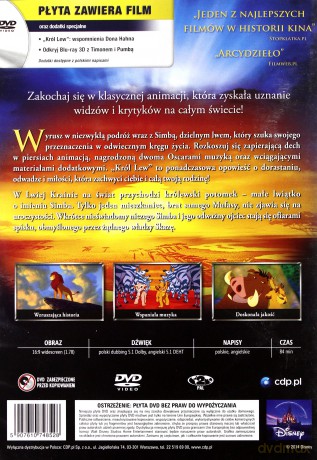 Król Lew (Disney) [DVD]