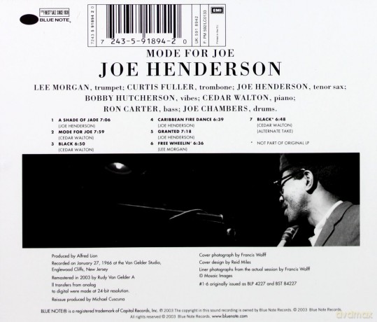 Joe Henderson: Mode for Joe [CD]