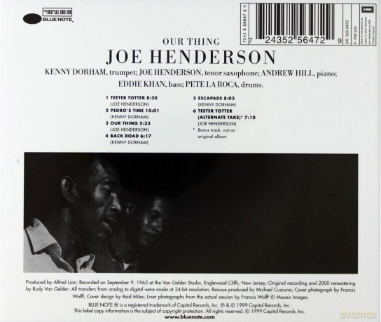 Joe Henderson: Our Thing [CD]