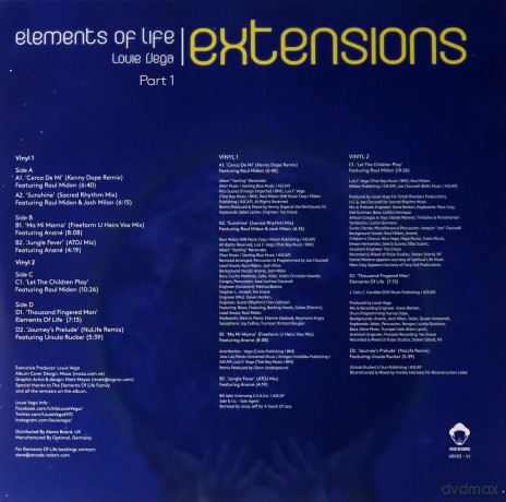 Louie Vega: Elements Of Life - Extensions Part 1 [Winyl]