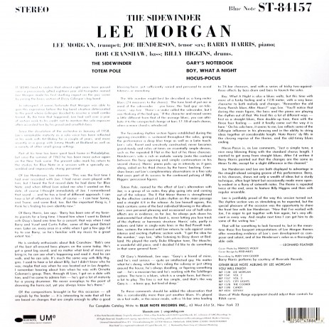 Lee Morgan: The Sidewinder [Winyl]
