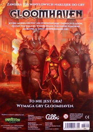 Albi Gloomhaven' Naklejki (recharge Pack) PL [GRA]