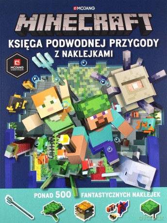 Minecraft Księga podwodnej przygody z naklejkami [KSIĄŻKA]