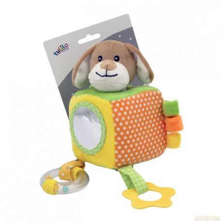 Pluszowa kostka z dodatkami 15 cm - Piesek