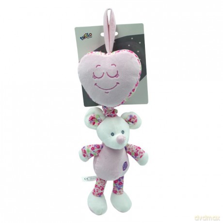 Pozytywka - Mysz różowa 35 cm
