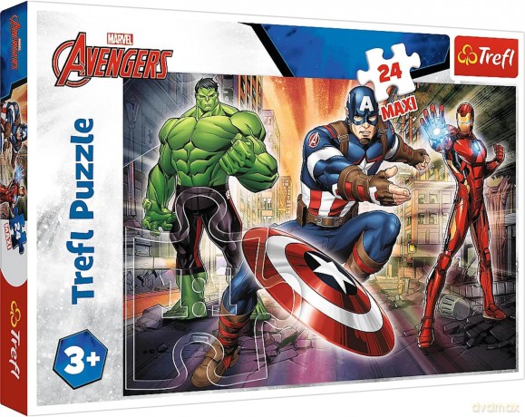 TREFL 24 el. MAXI W świecie Avengersów [PUZZLE]