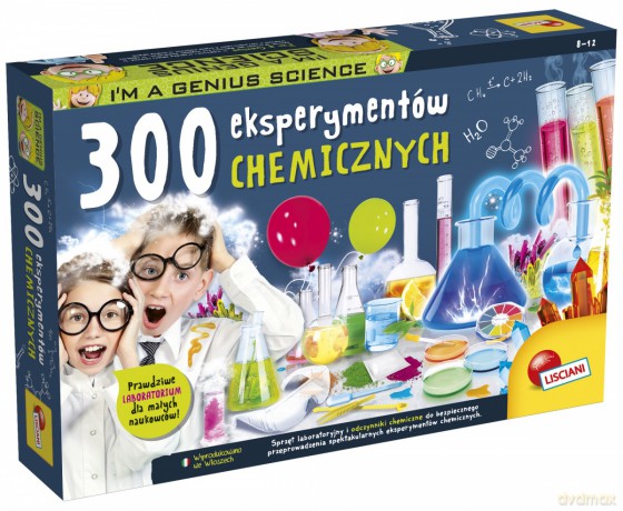 Zestaw naukowy I'm A Genius 300 eksperymentów chemicznych